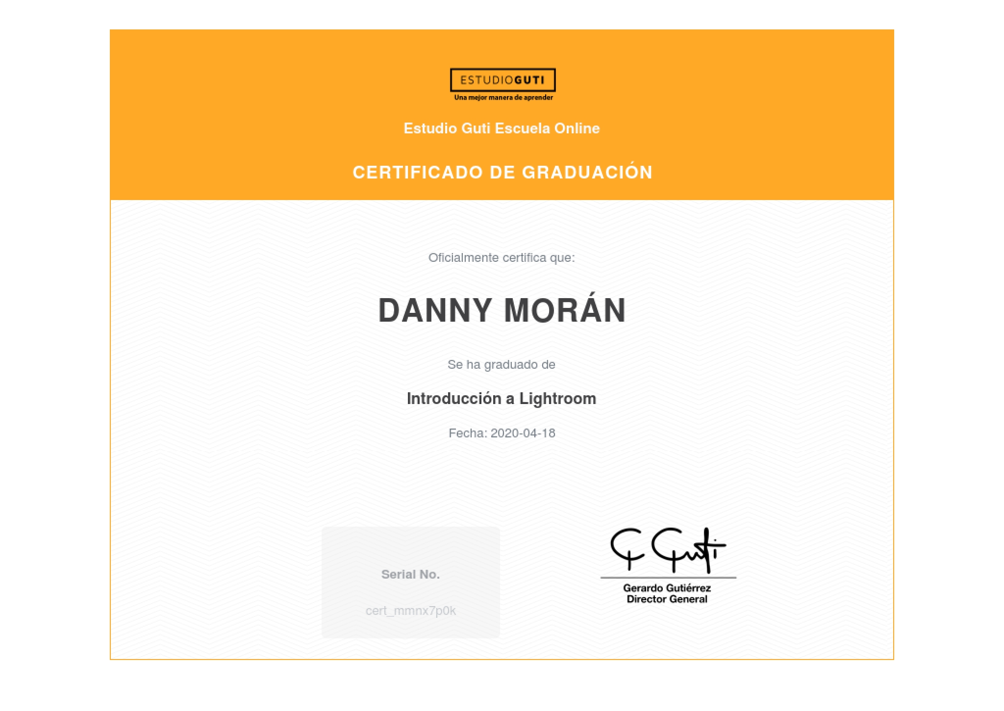 diploma lightroom